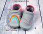 Preview: Lederpuschen Regenbogen Herz